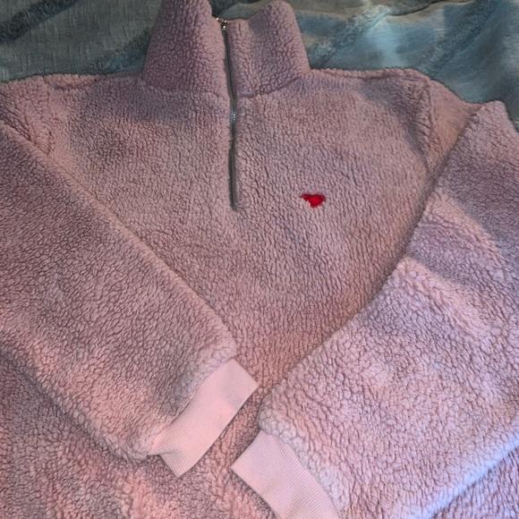 TopShot pink plush pullover GIRLS 6 - Picture 3 of 10